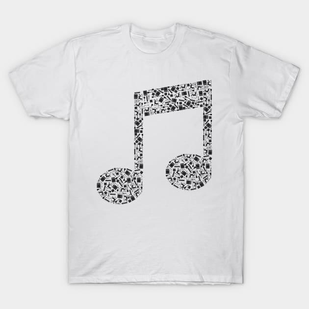 MUSICAL NOTE T-Shirt by GrayArt